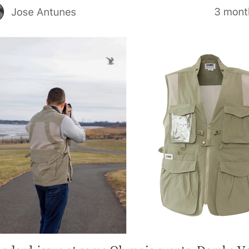 DOMKE PhoTOGS Tan Cargo Vest. Size L
